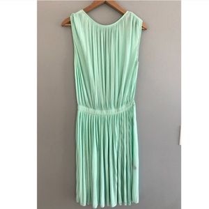 Tibi Pleated Sleeveless Dress